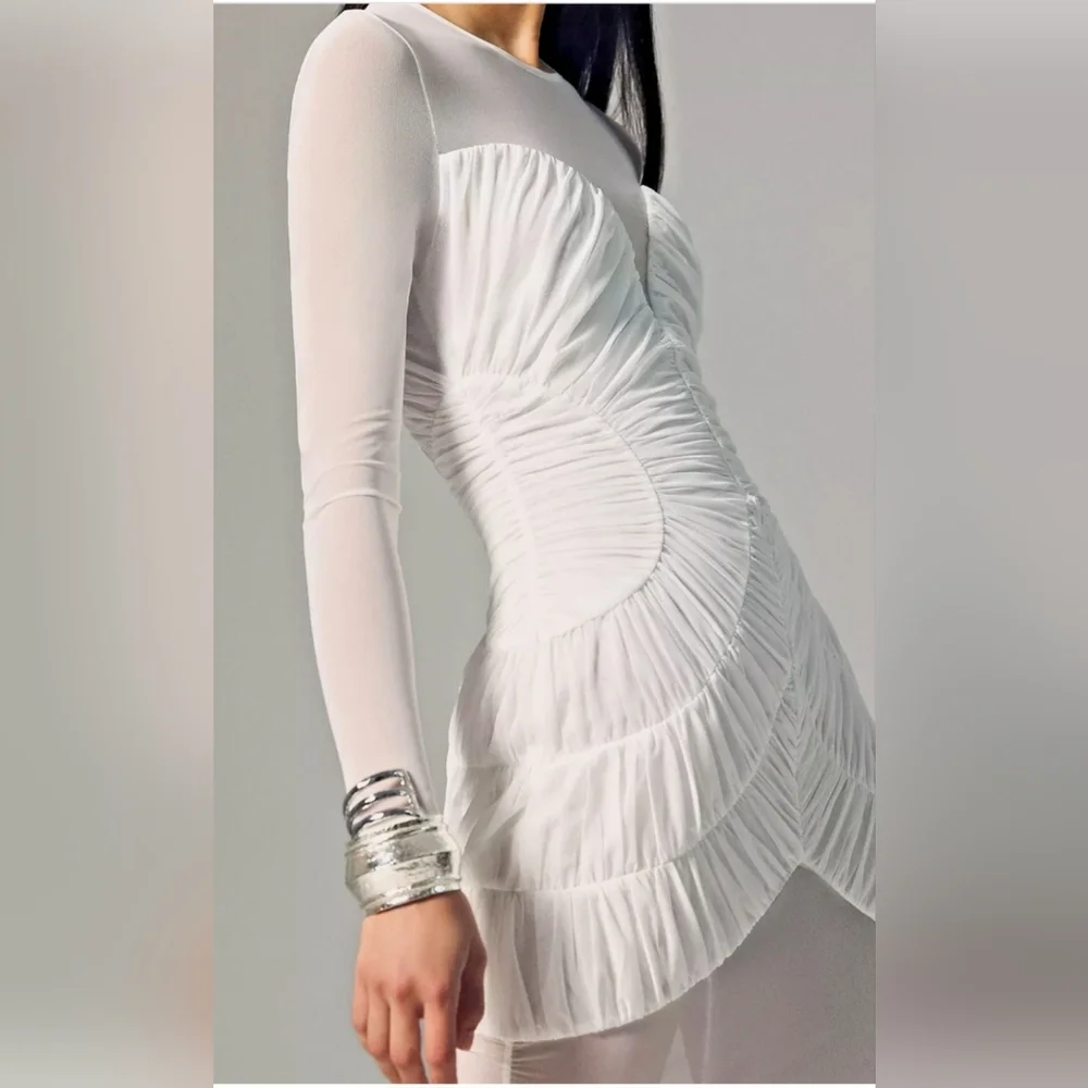 Anthropologie Maxi Dress. Misha Ivory Talitha Evening. Sz Small NWT. - Picture 11 of 16